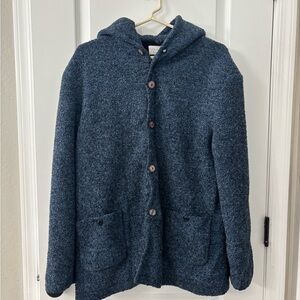 Sandro Textured Blue Cardigan